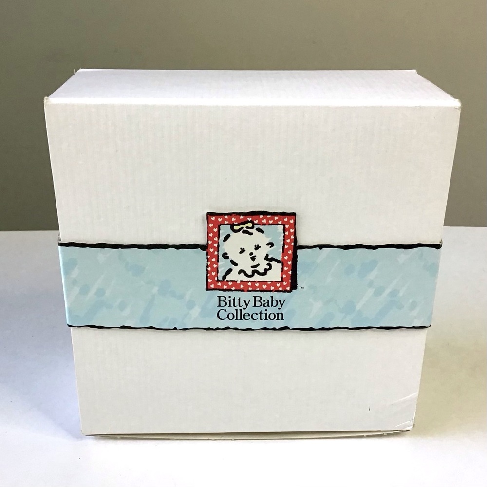 EMPTY BOX 1999 Pleasant Company Bitty Baby Collection BRB 5x5” White W/Blue Band